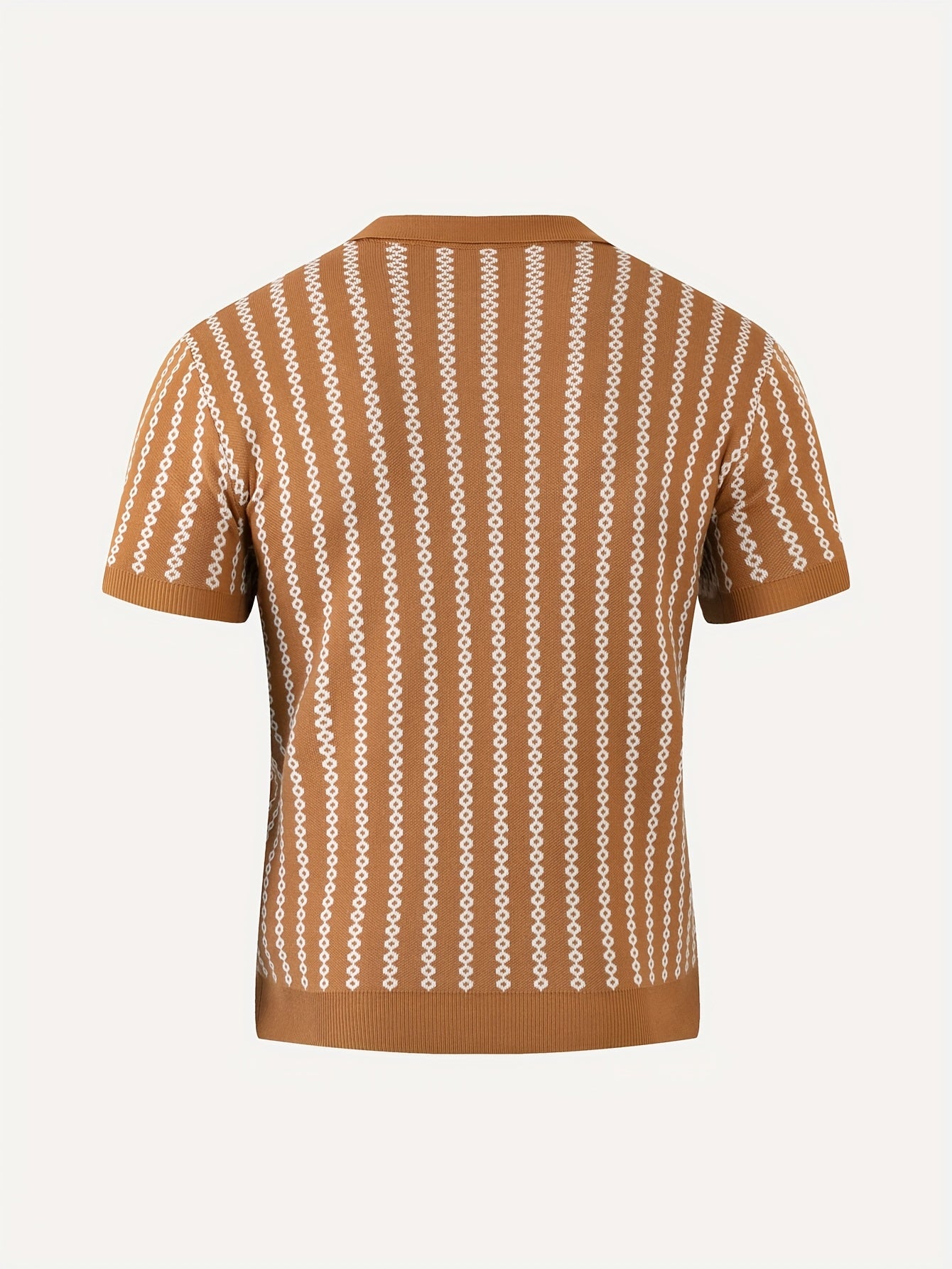 Men's Knitted Polo Top Business Leading Short Sleeve Golf Casual Polo Top