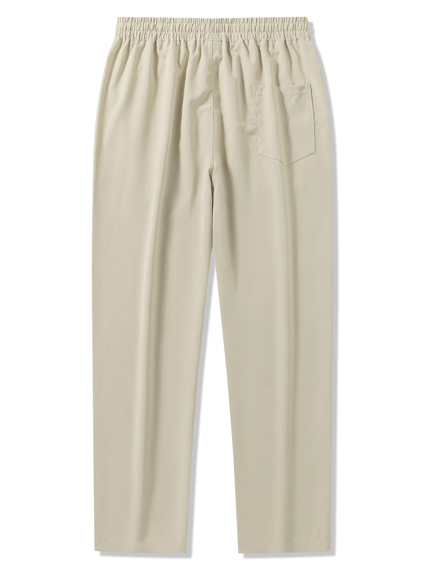 Men's 3pcs Casual Pants Lightweight Breathable Drawstring Waist Trousers for Beach, Vacation & Summer Daily Wear