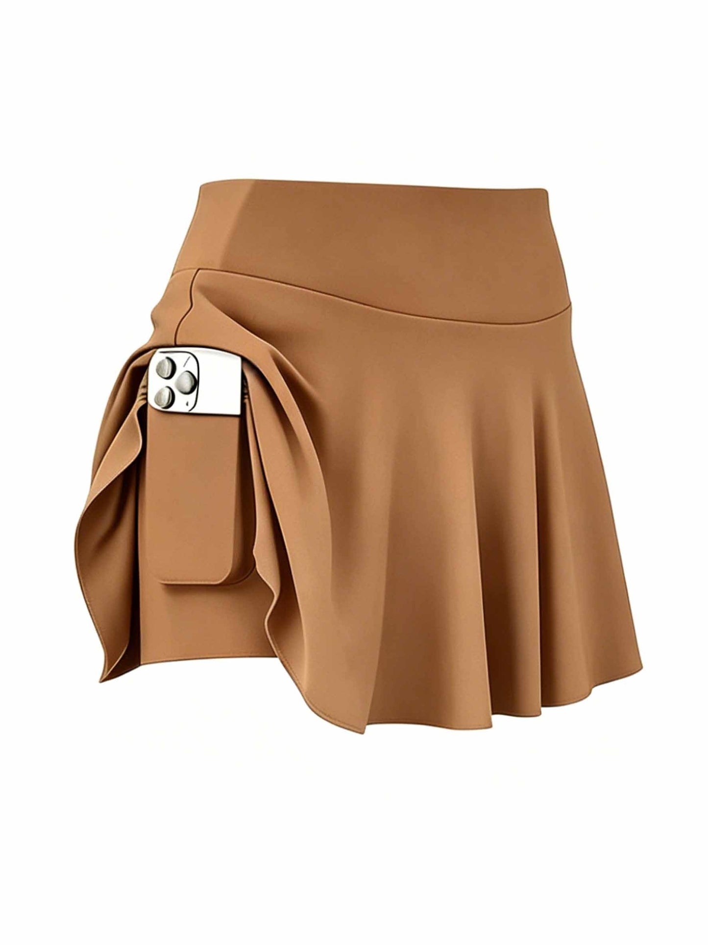 4pcs Women's Athletic Skorts Fake 2pcs Skirt Pants Elegant High Waist Skirt Summer Korean Style with Pockets Breathable Slim Fit Yoga Skirt Built-in Shorts Anti-Exposure Running Fitness Tennis Sports Skirt Gift for Wife Family Friends