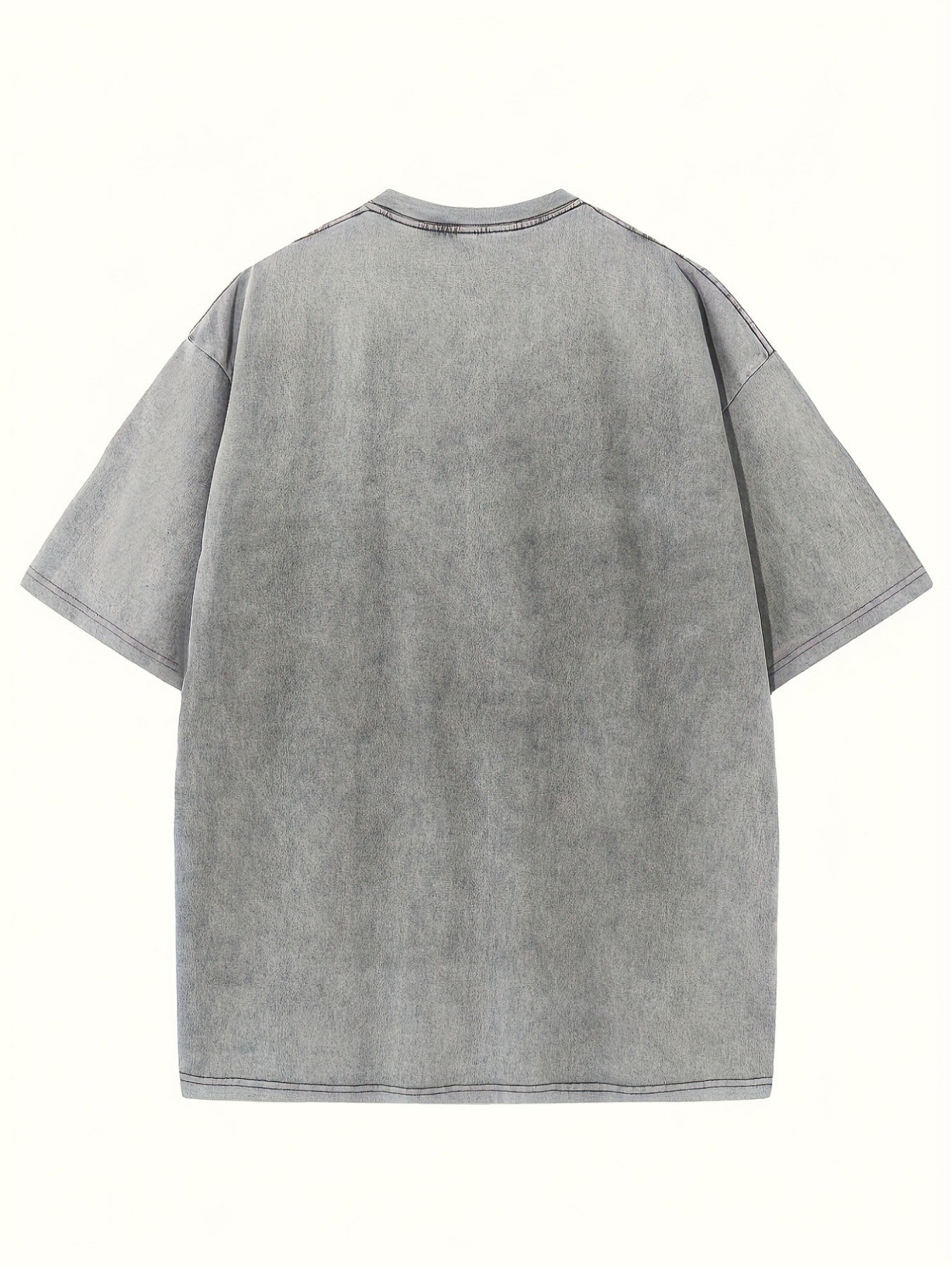 Women's Vintage Washed T-Shirt - 230g Thick Short Sleeve Round Neck Retro Loose Fit Tee with Washable Softness, Casual Spring Summer Casual Attire for a Layering Piece (Machine Washable)