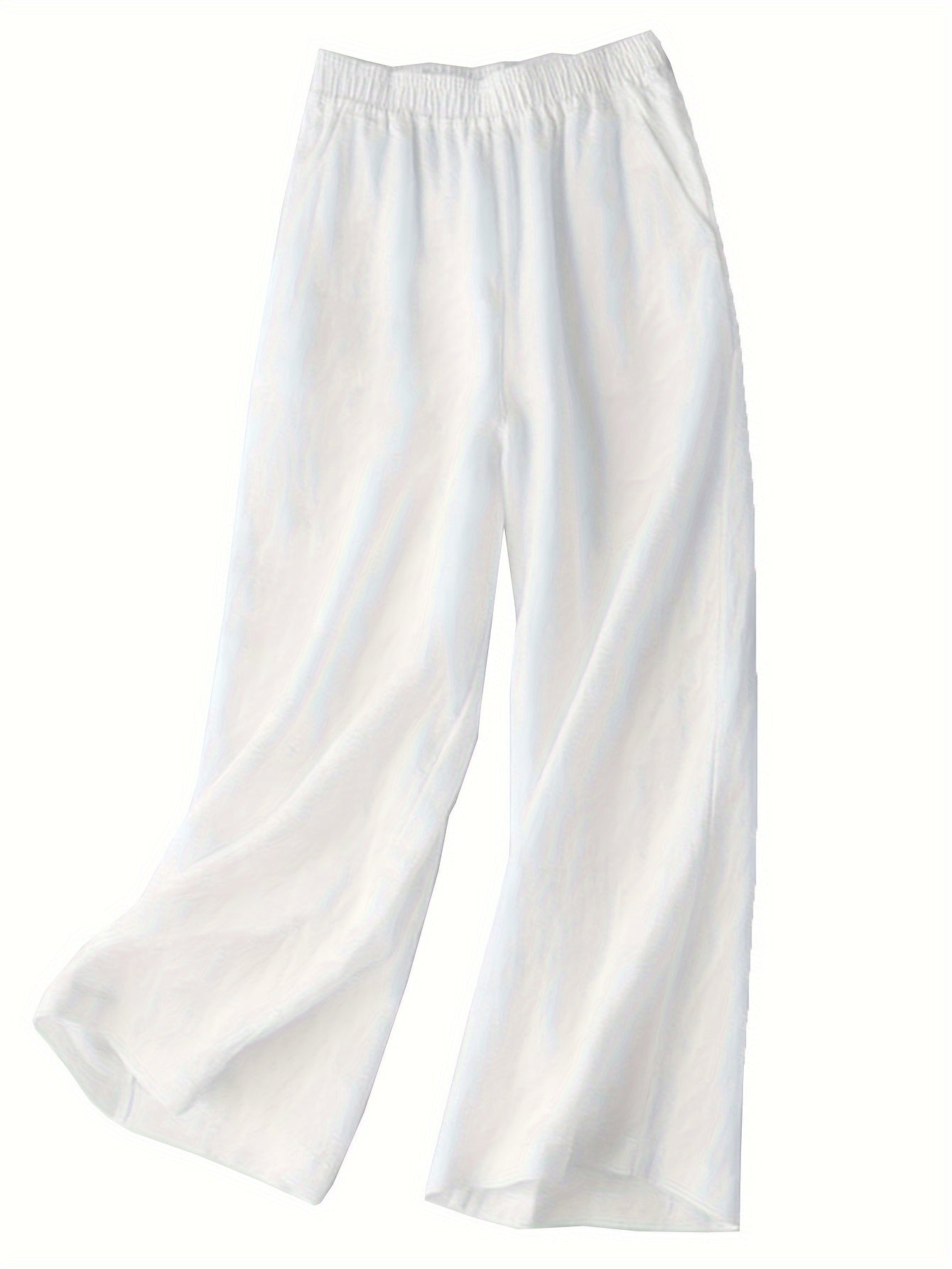 Women's Palazzo Pants Drawstring Waist Wide Leg CLoose Trousers with Pockets Comfort