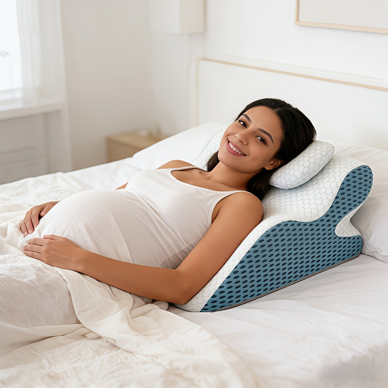 Women's Multi-Position Pregnancy Pillow - Soft Bed and Sofa Support