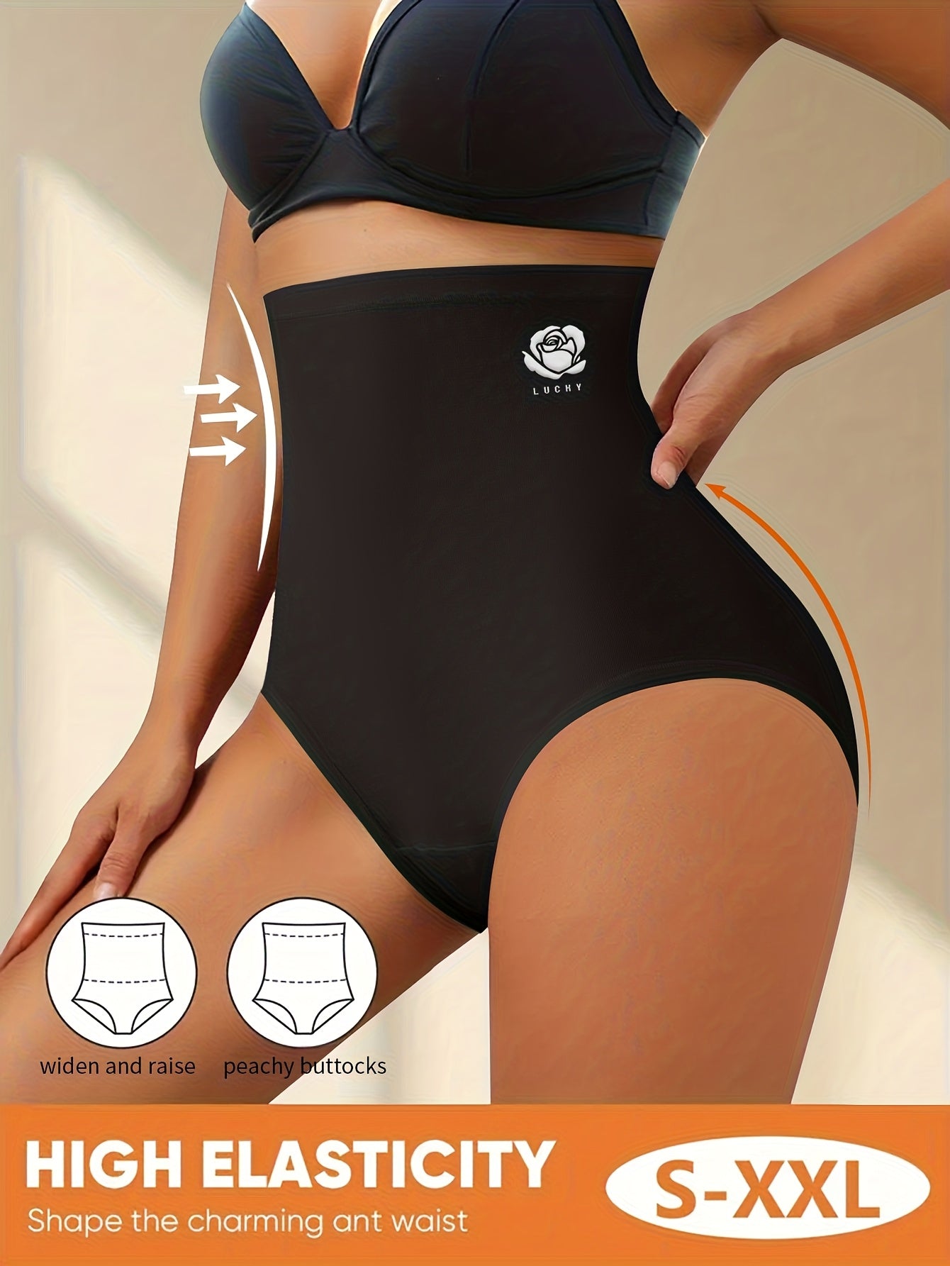 QUASTI 4pcs Seamless High Elasticity Underwear for Women- Lightweight& Durable High Waist Panties Soft& Comfortable