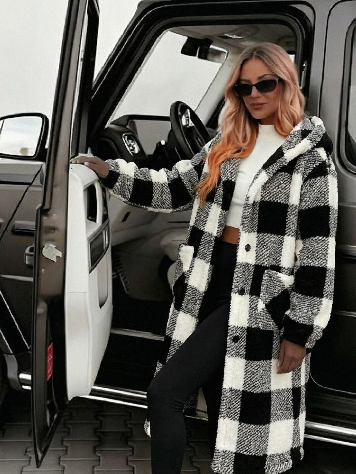 Grey Powder Blue Rice Home Coat Ladies Black Five Exclusive Warm Thick And Velvet Long Cute Sweet Home Colorful Plaid Home Pajamas Christmas Coat.