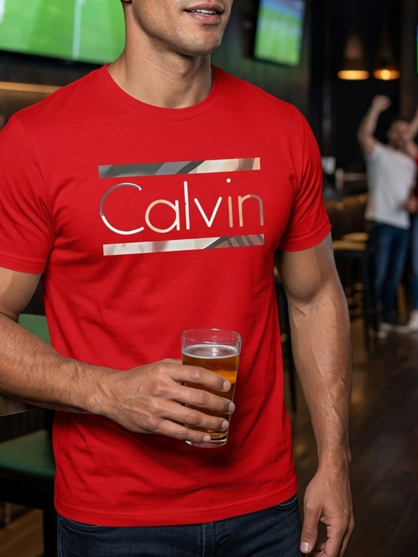 Men'S Casual T-Shirt Featuring a Creative Letter Design, Made from 100% Knit Fabric, Perfect for Spring And Summer with Its Short Sleeves, Stylish And Adaptable