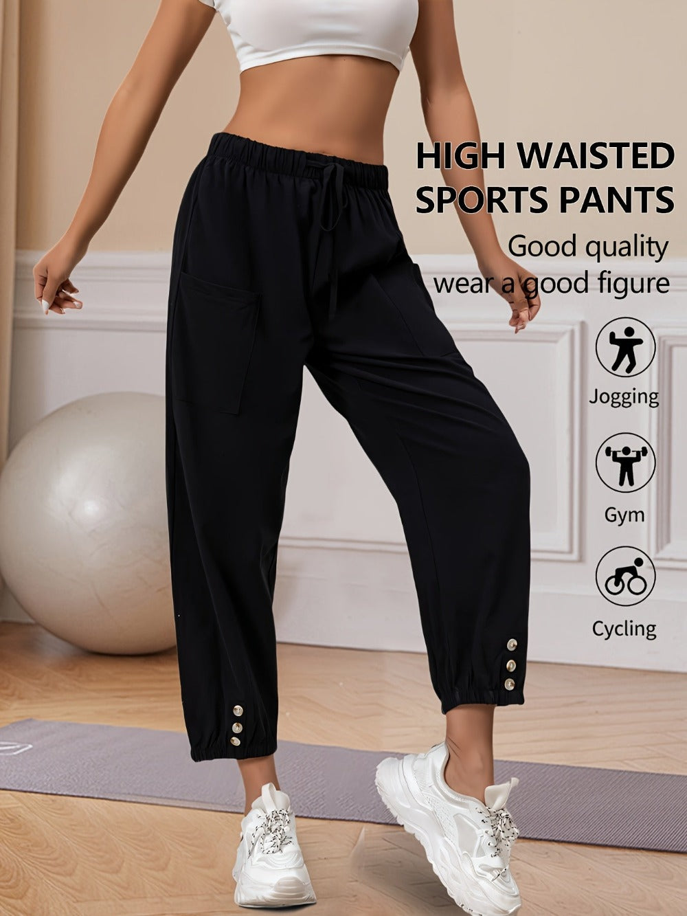 Women's Wide Leg Pants - High Waist Wide leg 66