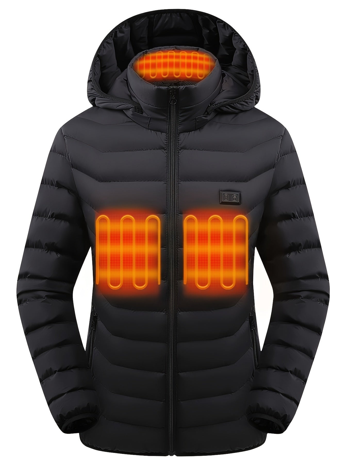 Women's Winter Heated Jacket with Power Supply, New Autumn/Winter Outdoor Casual and Sports Fashion Heated Coat Jacket, New Fashion Heated Jacket for Outdoor Sports and Skiing, Suitable as a Gift for Christmas, Thanksgiving, and Spring Festival