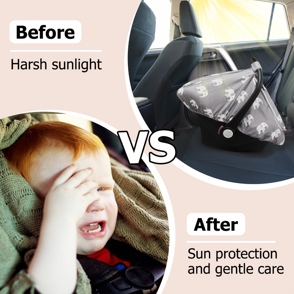 Baby Car Seat Cover - Breathable Beavtaens Covers Stretchy