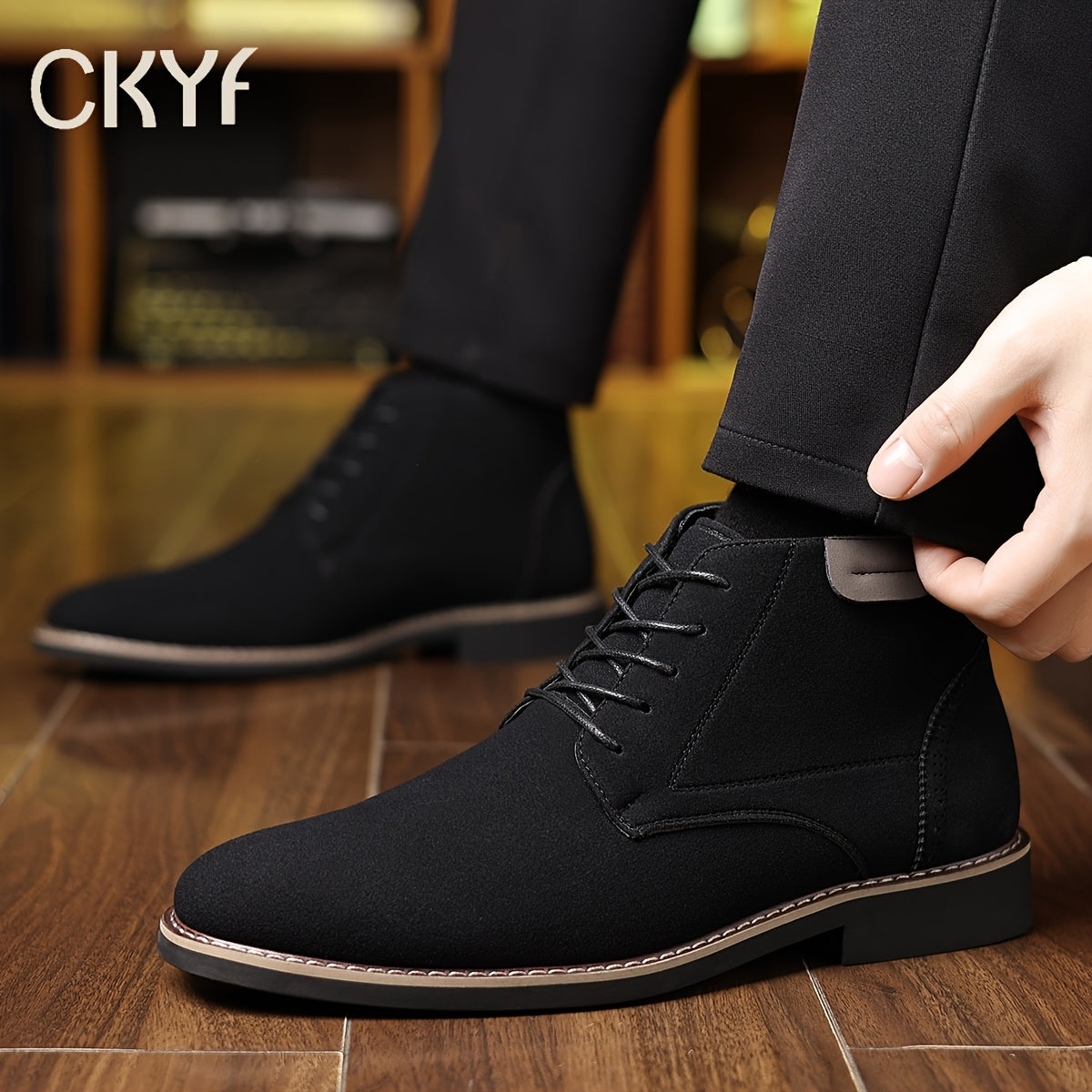 15008 British Style Frosted Short Boots