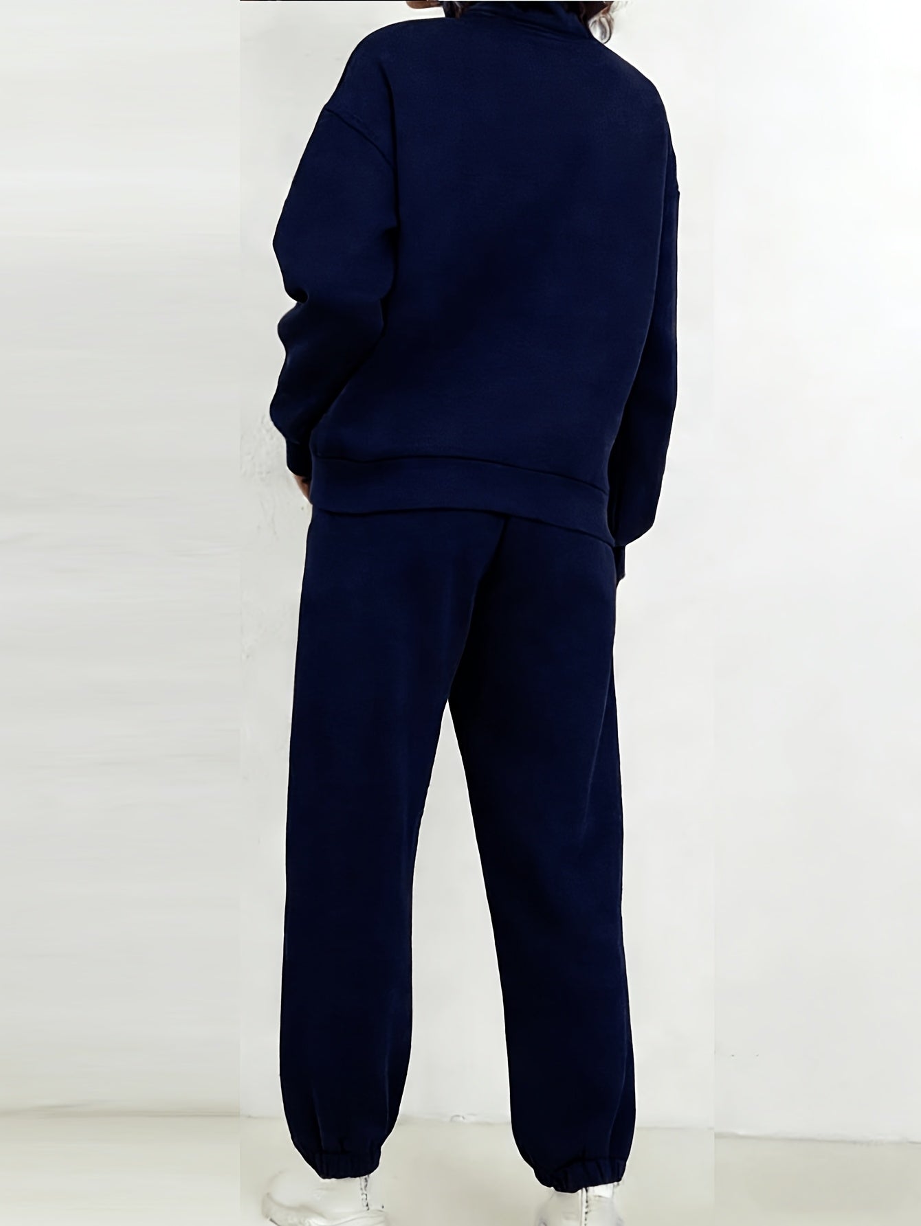 Women's Black Knit Zip-Up Pants - product view 26