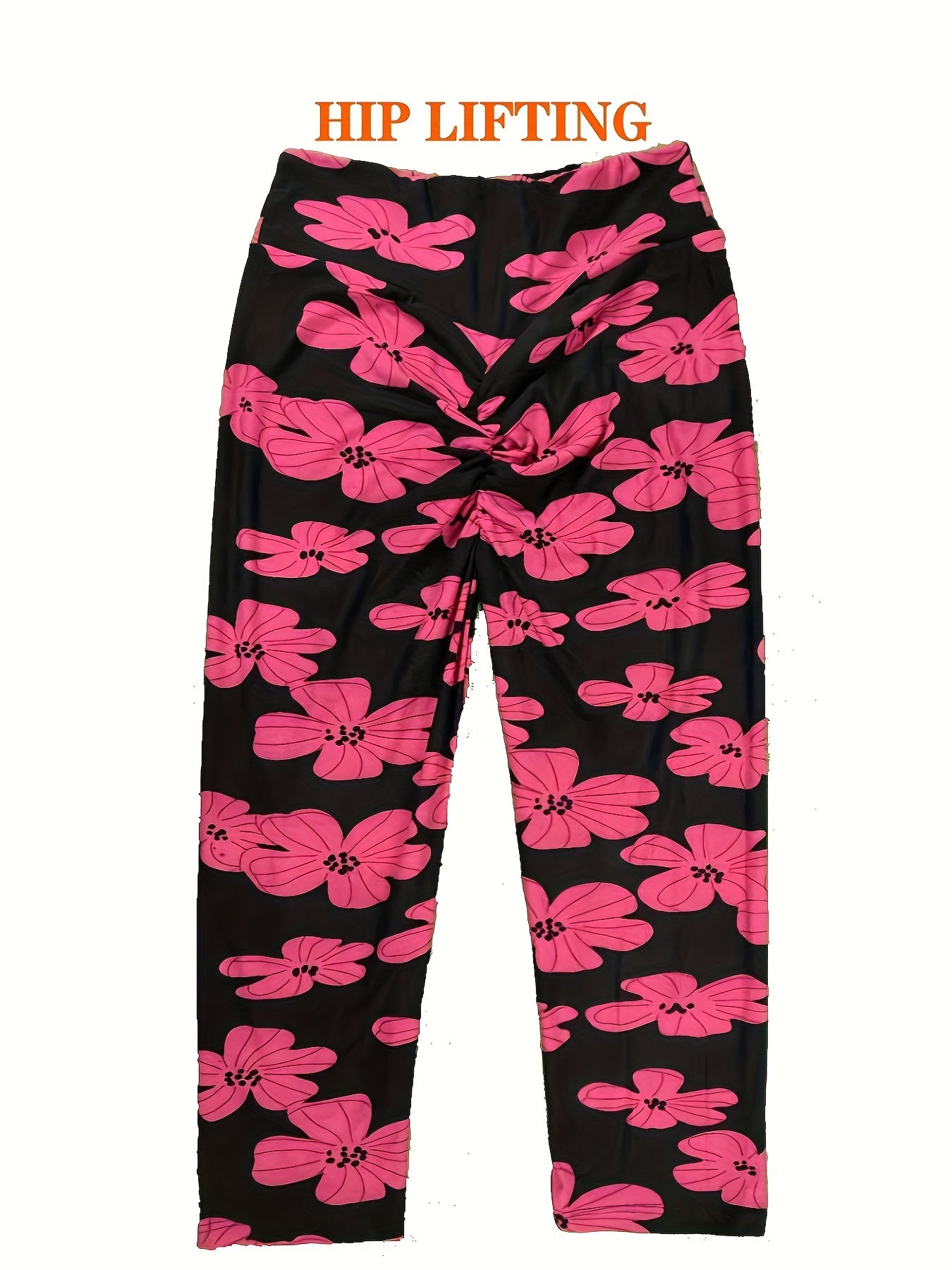 Women's High-Waisted Capri Leggings - Smooth Polyester Blend with Spandex, High Stretch, Three Quarter Length | Perfect for Yoga, Sports, Workout | Super Soft, Elastic Waistband, No Sheer