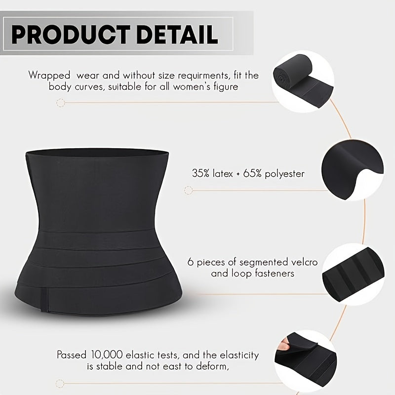 High Elasticity Women'S Waist Trainer | Tummy Control Belt, Fabric, Pull-on Closure, Medium Control Level, Brand: FEELINGIRL