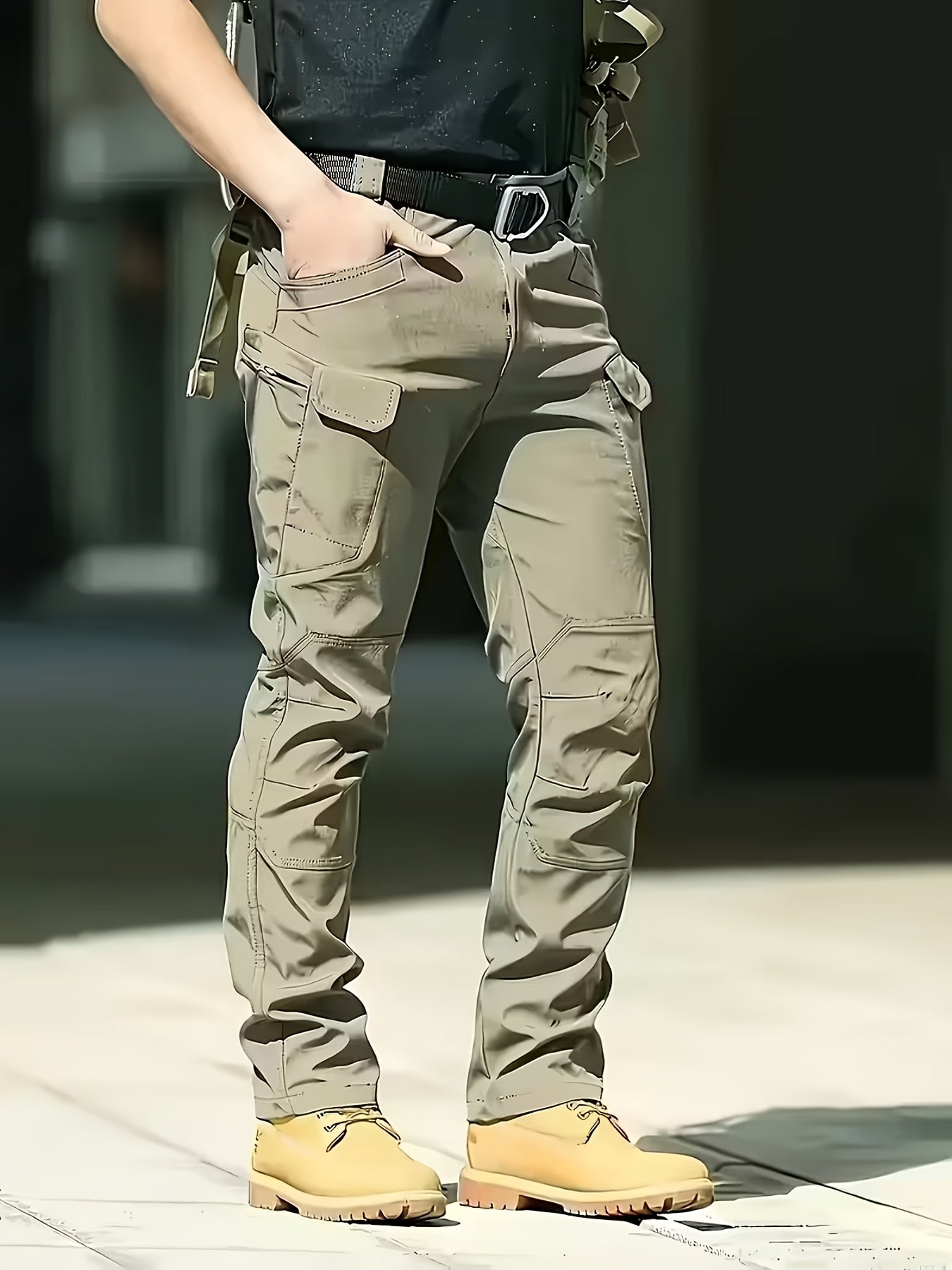 Men's Color A Polyester Cargo Cargo Pants - product view 20