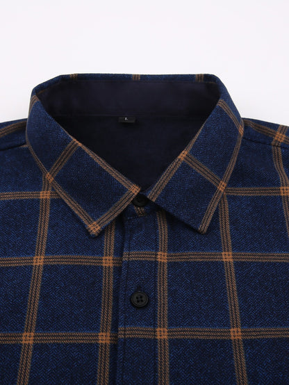 Unisex Lightweight Plaid Single-Breasted Jacket