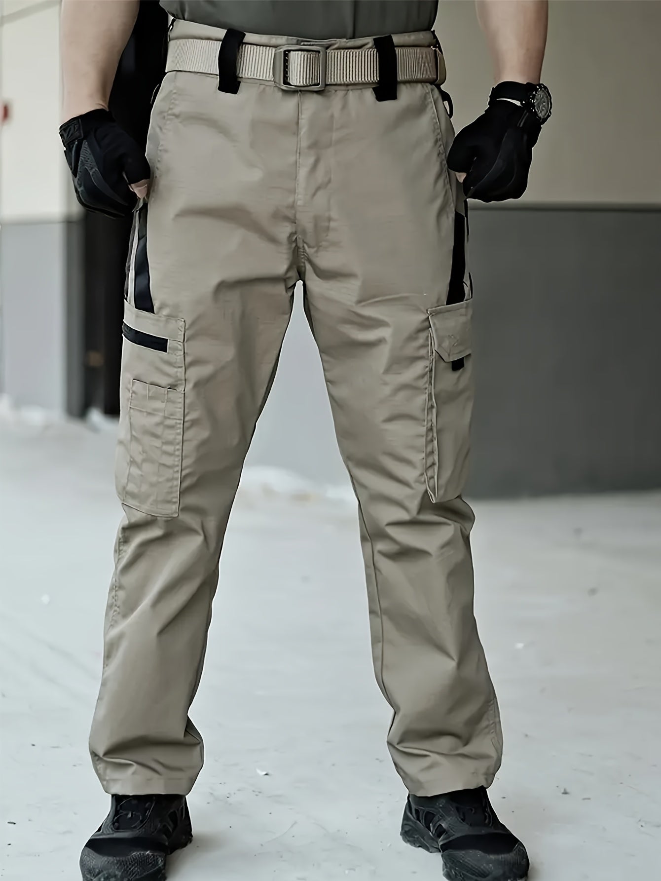 Men'S Tactical Cargo Pants - Quick-Dry Lightweight, Multi-Pocket Design, Regular Fit for Hiking, Camping, Outdoor Adventures (Belt Not Included), Hiking Pants, Adventure Clothing, Rugged Style, Scratchresistant Material, Utility Trousers
