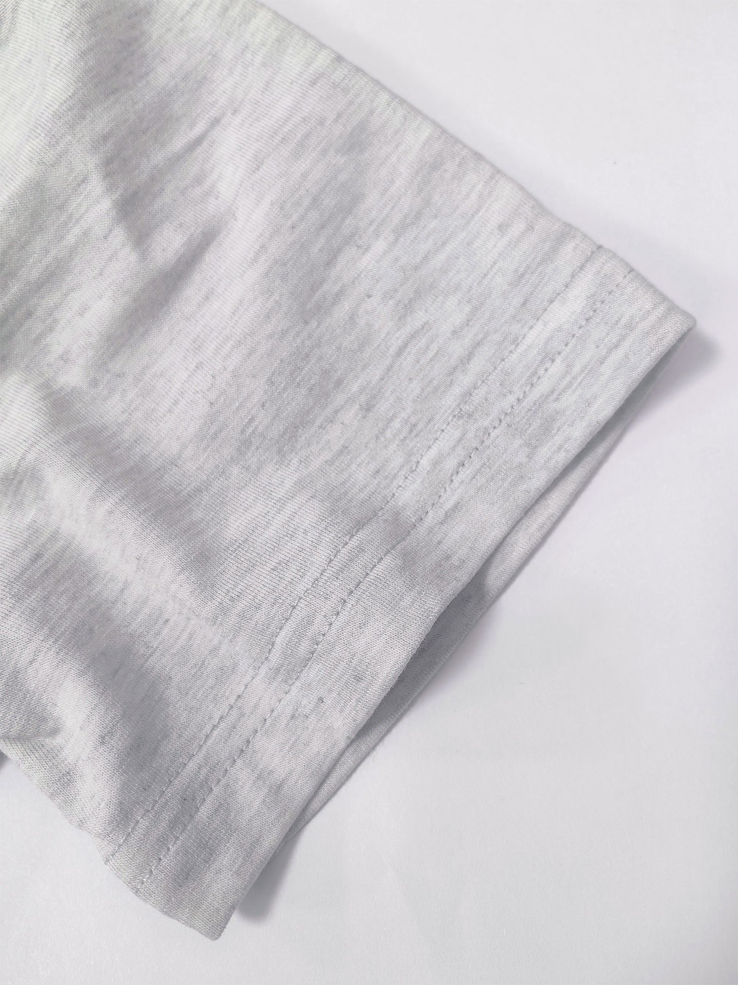 Ladies' European-Style Round Neck Short Sleeve T-Shirt for Summer, Lightweight and Breathable, Front and Back with Stylish Floral Prints and 'Beautifully Broken' Text, Perfect Comfort Fit for Daily Wear, A Versatile and Chic Choice for Laid-Back