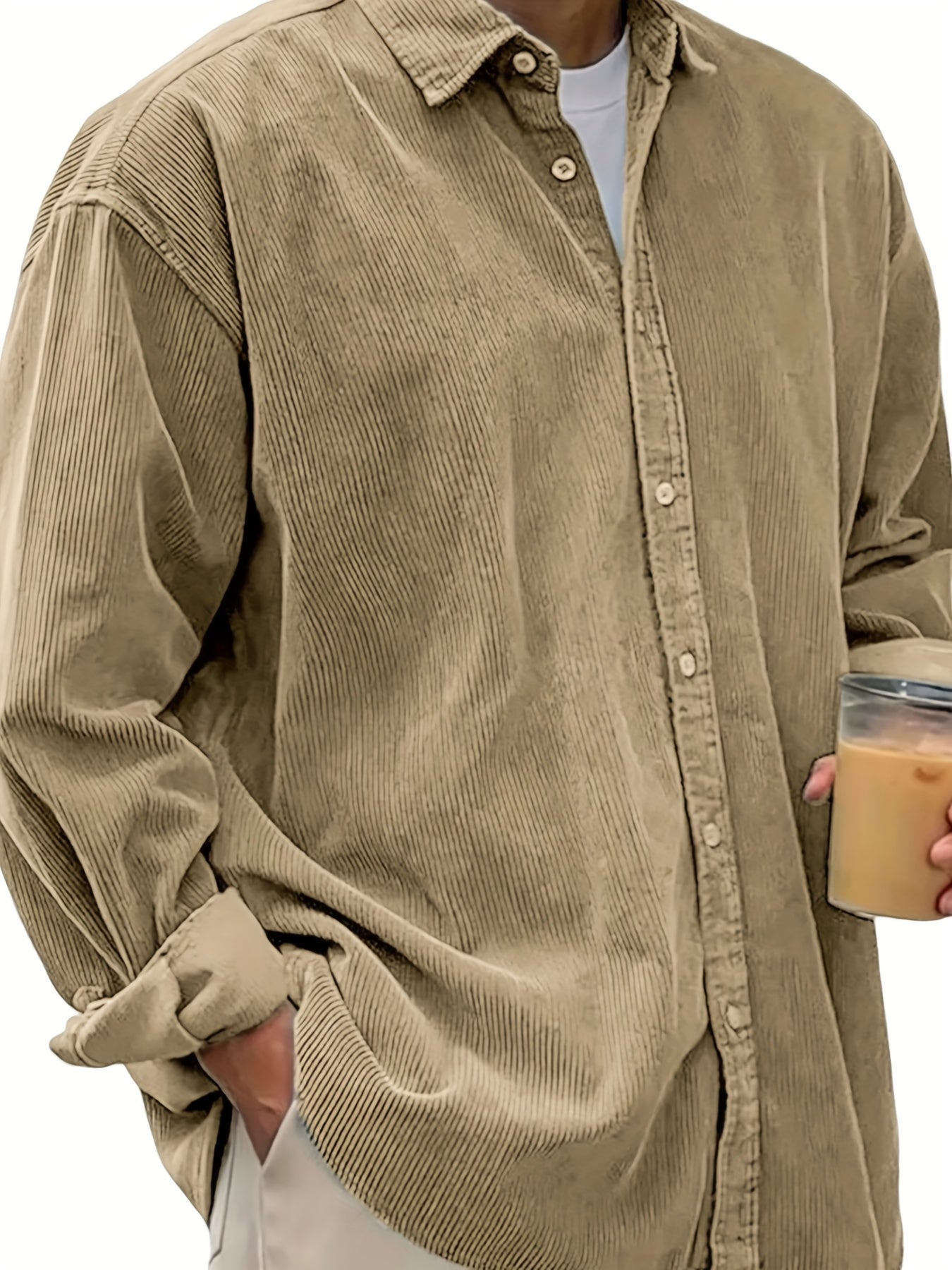 Men's Black Long-Sleeve Shirt - product view 19