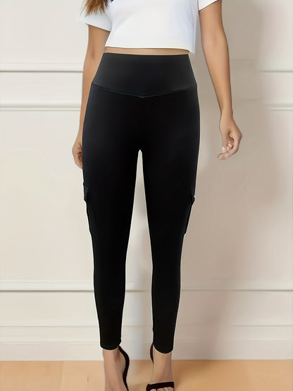 Women's 3pcs High Waist Quick-Dry Yoga Leggings with Pockets - Stretchy & Breathable Activewear