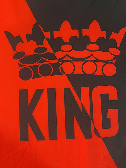 Set of Hoodie And Pants for Boys Featuring 3D Print with Contrast KING - a Great Gift, for Outdoor