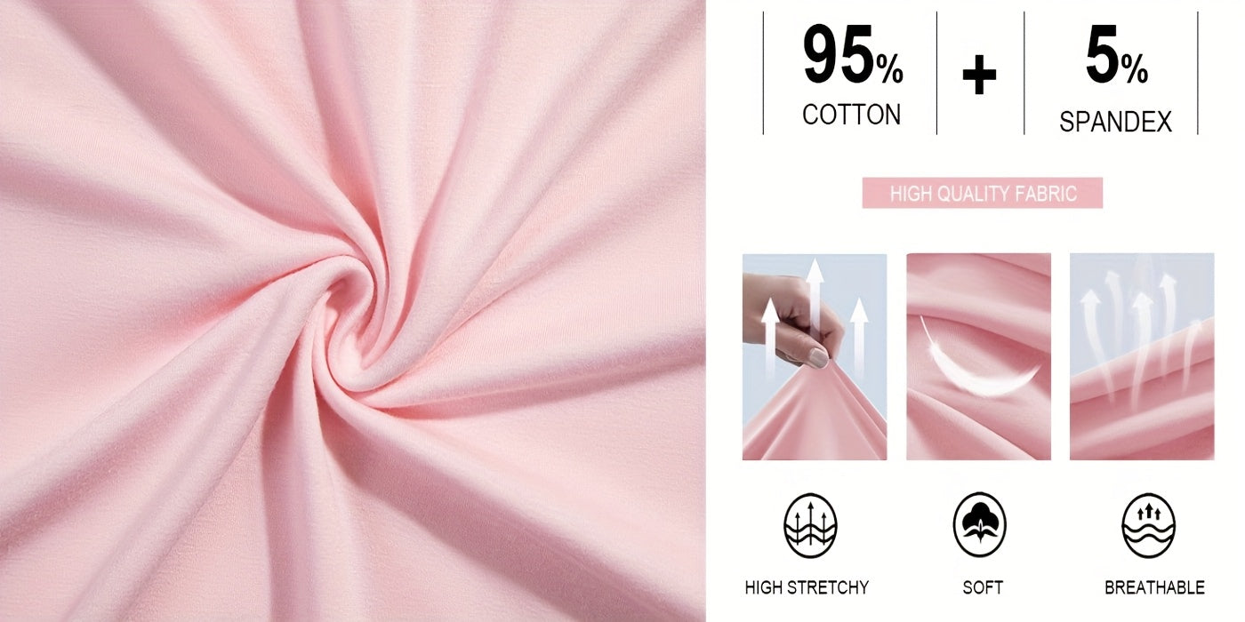 Casual Solid Color Basic Tee Shirts for Women with Cap Sleeves And a Scoop Neck