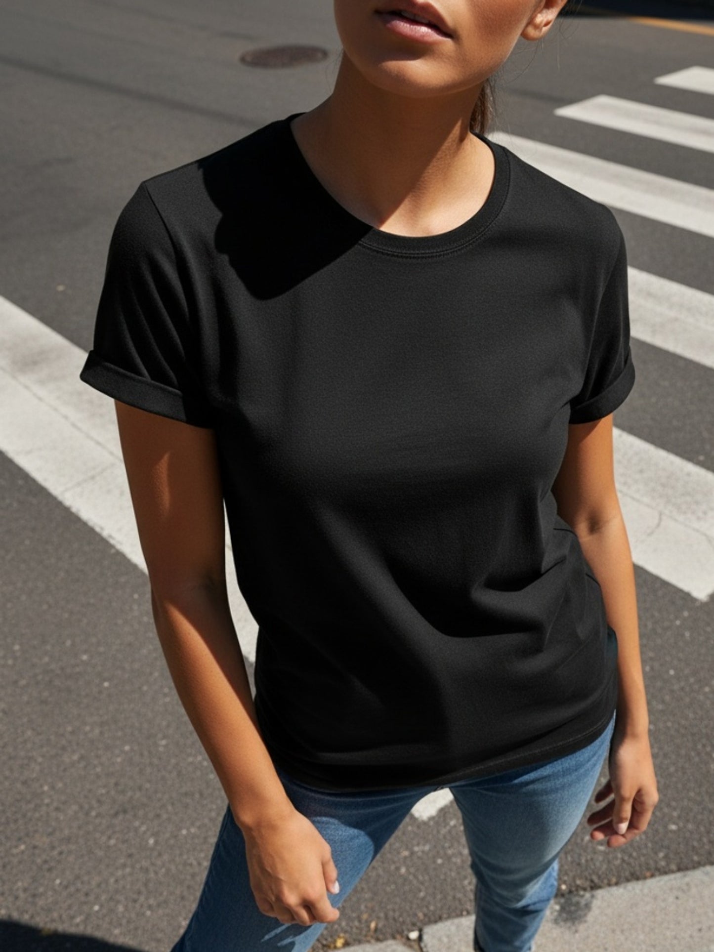 3pcs Pack Solid Color 100% T-Shirt, Summer And Spring Short Sleeve Crew Neck Casual Top, Women'S Clothing