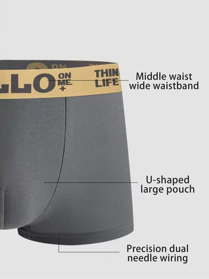 Random 16-Pack Men'S Boxer Briefs- Made Of Stretch And Spandex, Elastic Waistband With Breathable Knit Fabric, Solid Color Style Suitable For Boxing, Gym, And Casual Wear, Simple Design With Smooth Feel