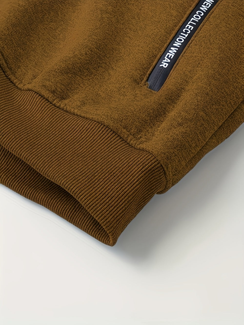 Men's Windproof Fleece Pullover Coat