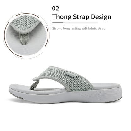Womens Sandals - Comfortable Soft Sole Slides - Stylish Summer Beach Wear for Vacation, Poolside, Outdoor - Quick-Dry, Breathable - Women's Support Flip Flops Comfortable Thong Sandals