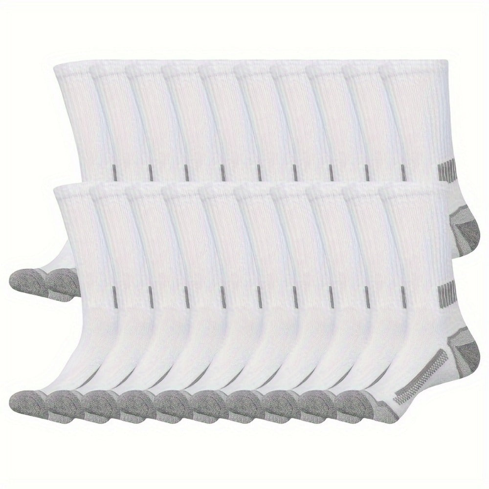 Men's Colorblock Crew Socks - 40-Pair Pack