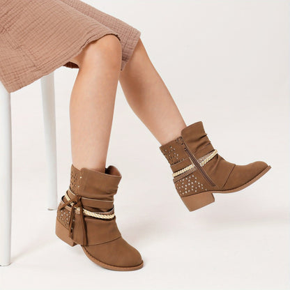 Girls Boots - Non-Slip Sole & Slip-On 735653