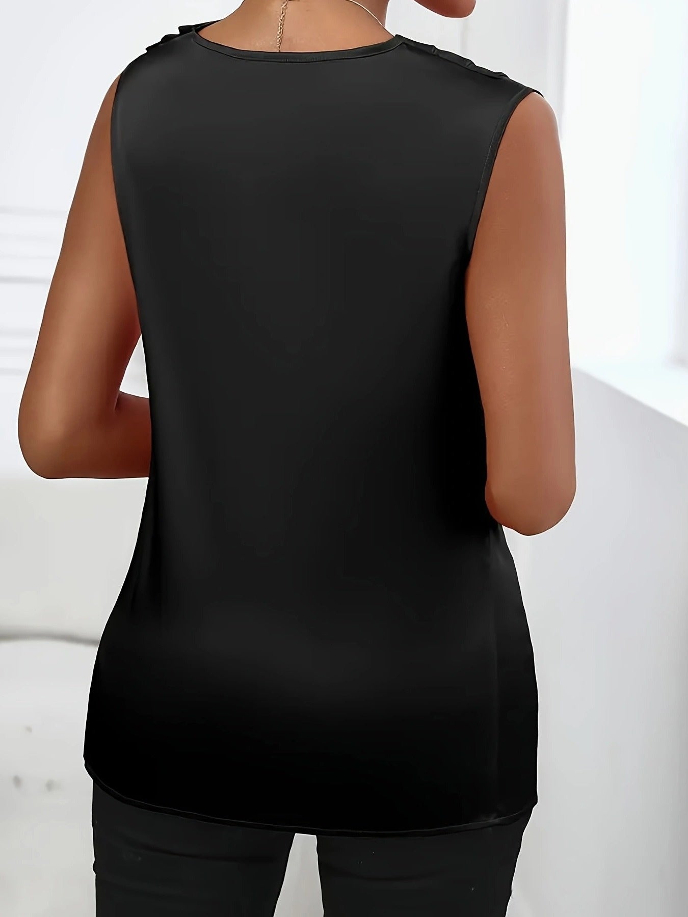 Bright And Lively Solid Color Sleeveless Top - Stylish Design for Summer, Casual, Airy, Soft, And Comfy Daily Wear for Women