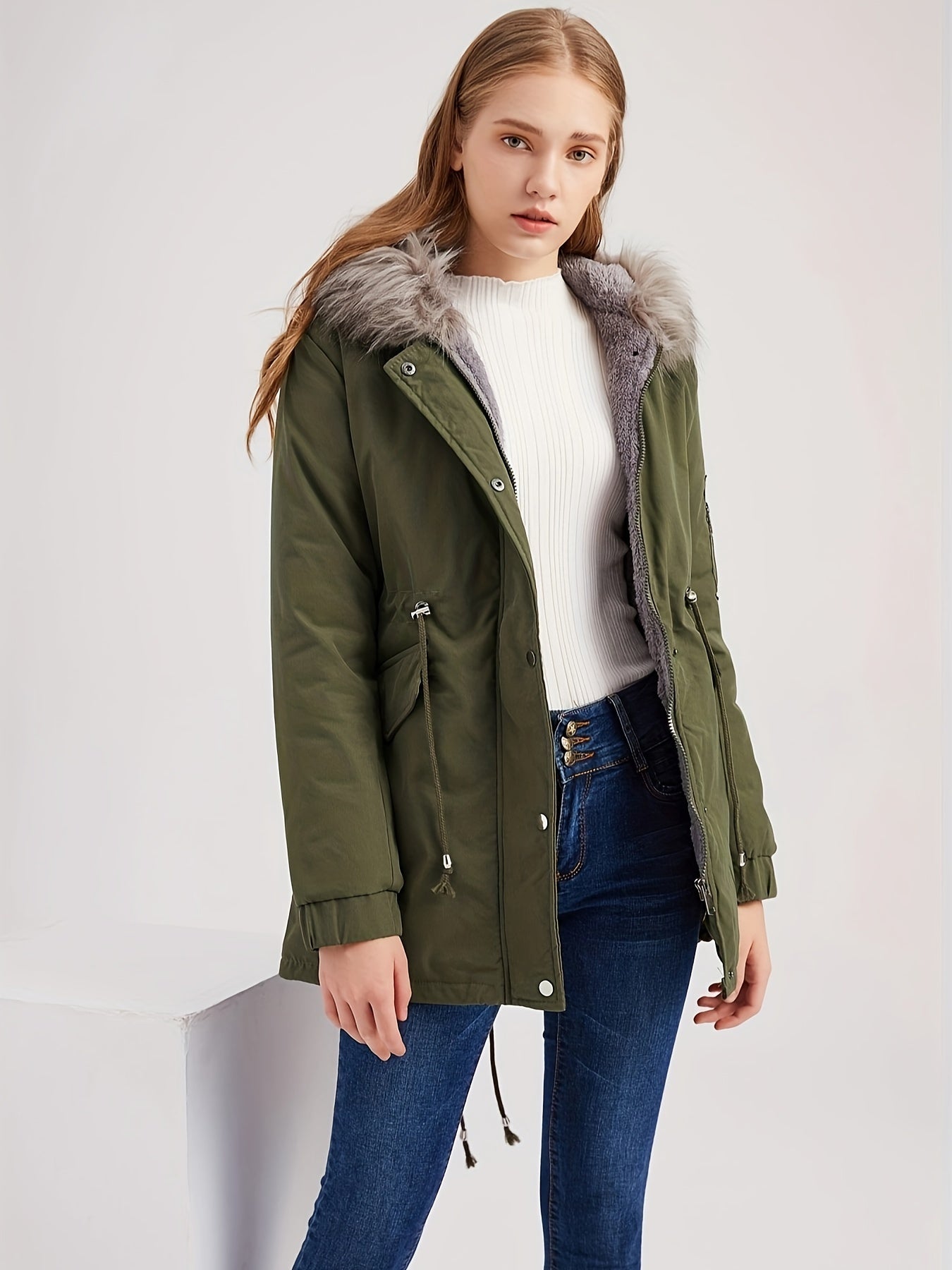 Women's fern green Jacket - product view 6