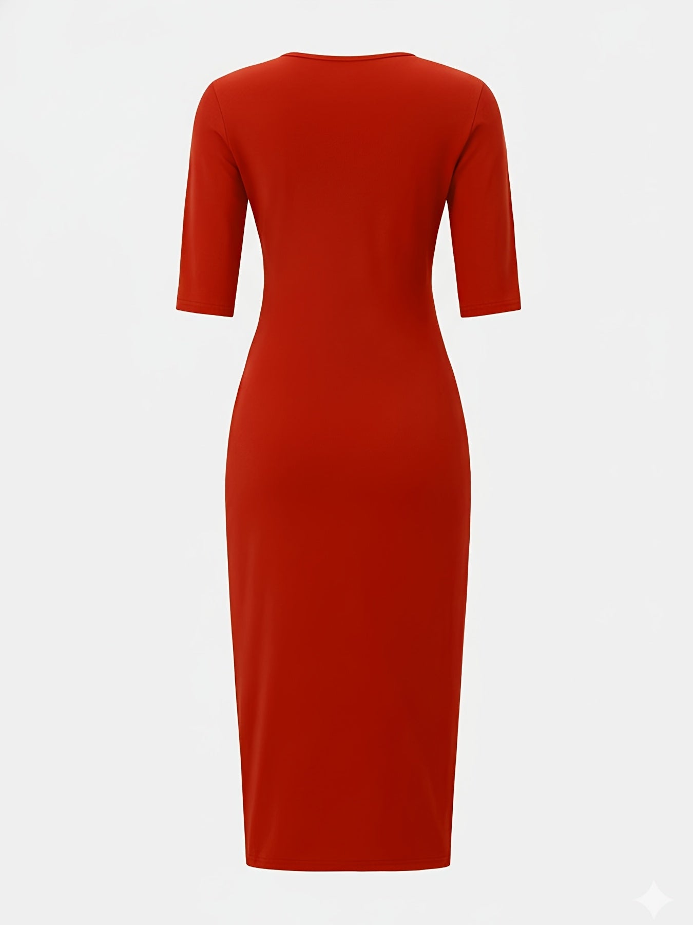 Elegant and Simple, Slim-fit Cut, Zipper Design, Boat Neckline, Mid-length Short-sleeve Dress, Cardigan Dress, Suitable for Fashionable Women, Short-sleeve Dress for Spring, Summer, and Autumn