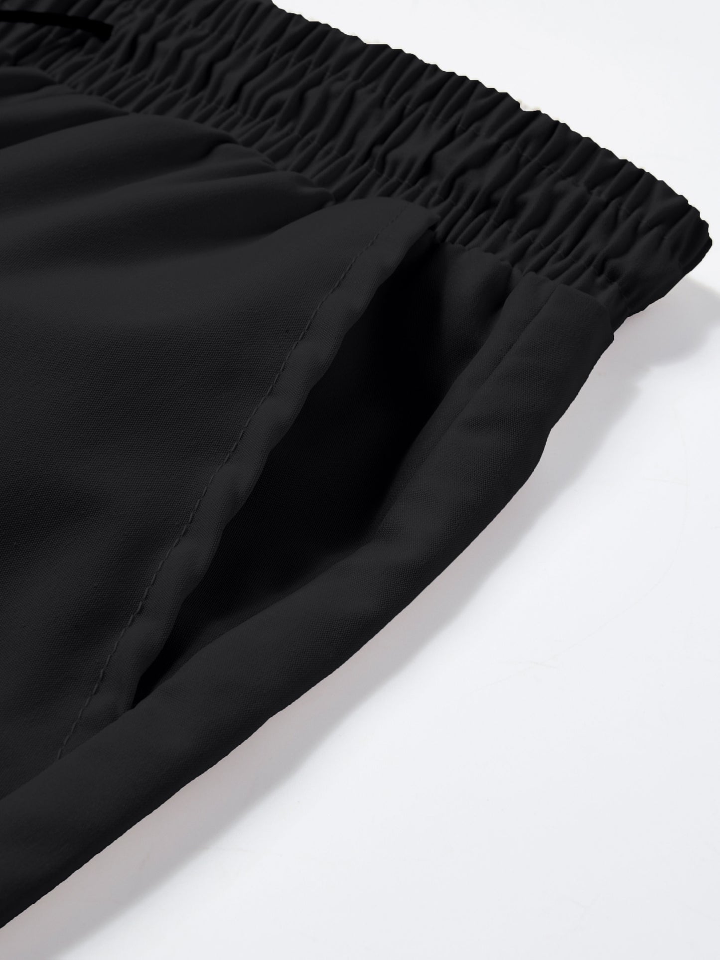 Lightweight Breathable Cargo Trousers for Men, Featuring an Elastic Waistband with a Drawstring, Loose Wide Legs, Multiple Pockets, And Quick-Dry Fabric, Ideal for Outdoor Hiking, Streetwear, Everyday Use, And All-Season Fashion