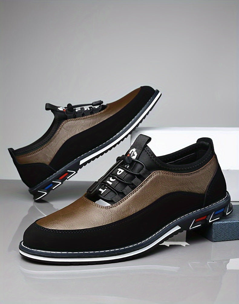 Men'S Plus Size Light Luxury Comfortable Business Casual Shoes, Trendy And Fashionable Wear-Resistant Rubber Sole Men'S Shoes 10598