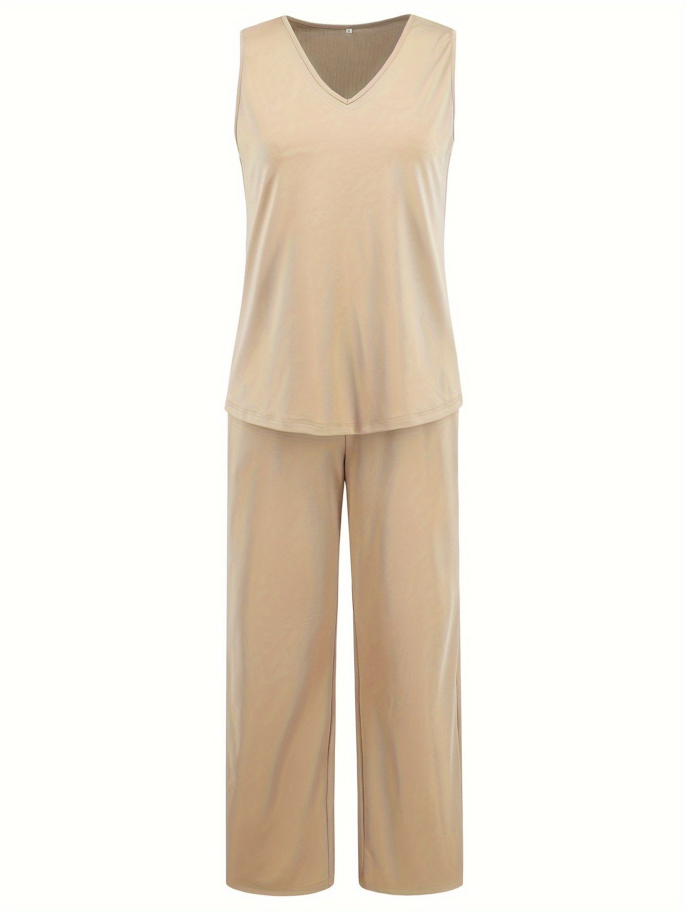 ZAFUL Women's Casual Business Long Sleeve Cardigan, V-Neck Vest Top, Straight Leg Trousers, Fashion Commuter Three-Piece Suit