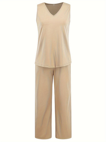 ZAFUL Women's Casual Business Long Sleeve Cardigan, V-Neck Vest Top, Straight Leg Trousers, Fashion Commuter Three-Piece Suit
