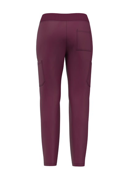 Women's Scrub Pants Set, Elastic Breathable Polyester Spandex Blend, V-Neck Short Sleeve with Pocket, Solid Color, for Work