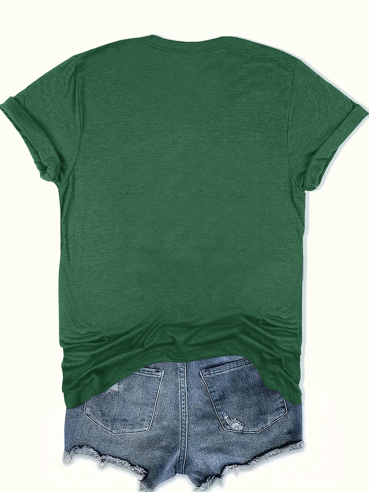 Women'S Summer Retro 70s Printed Crew Neck T-Shirt, Loose Fit, Comfortable Fabric, Daily Casual Top