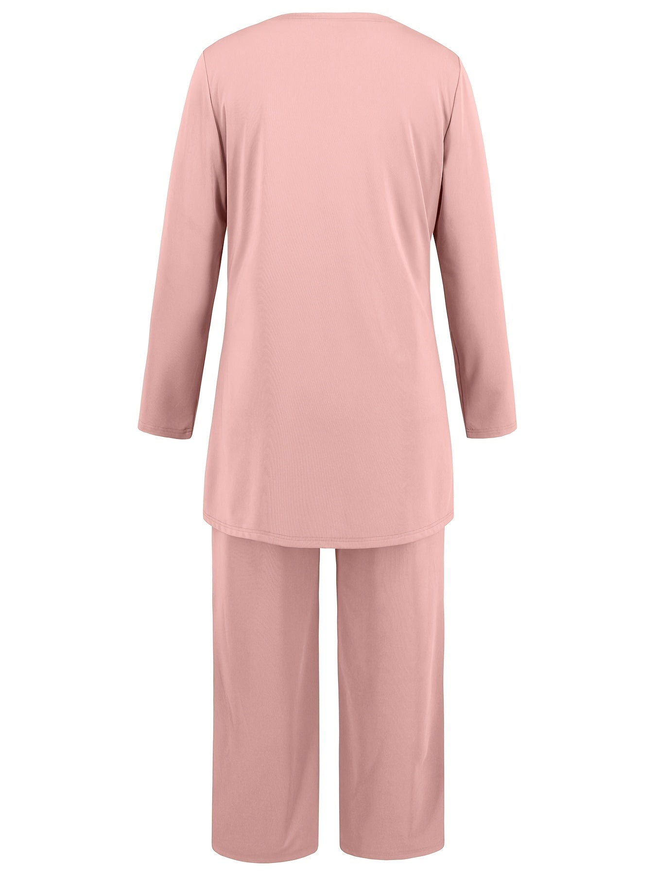 ZAFUL Women's Casual Business Long Sleeve Cardigan, V-Neck Vest Top, Straight Leg Trousers, Fashion Commuter Three-Piece Suit