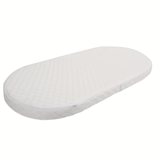 Crib Mattress - Waterproof Breathable Oval-Shaped Bassinet