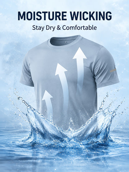 Men'S 8 Pack Workout Shirts Quick-Drying Breathable Cooling Mesh Athletic T-Shirts, Moisture Wicking Short Sleeve Gym Running Tops, Mens Clothes Value Set, Butfits For Men, Practical Gifts For Boyfriend Camiseta Para Hombre