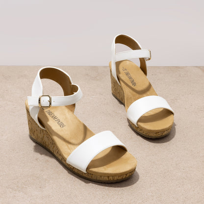 Women's Open Toe Buckle Ankle Strap Platform Wedge Sandals Breathble for Outdoor Walking Fashion Outdoor Shoes Quick On and Off Suitable for Different Occasions, Women Shoes
