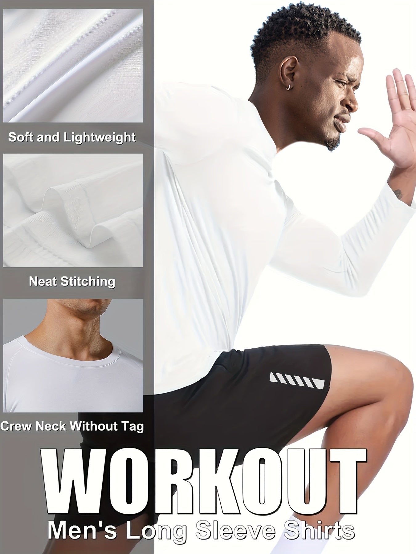 2 Build Men'S Pressure Training Suit-tights, Tights, Suitable For Running And Exercise-basketball Fitness-sports Compression Long-sleeved T-shirt +High Elastic Fast-drying Tights Fitness Kit, Sportswear, Suitable For Spring, Summer