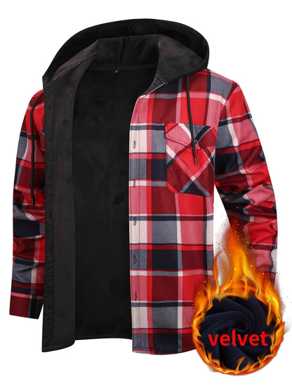 Men'S Autumn And Winter Casual Fashion Sports Fleece-Lined Thickened Sweatshirt
