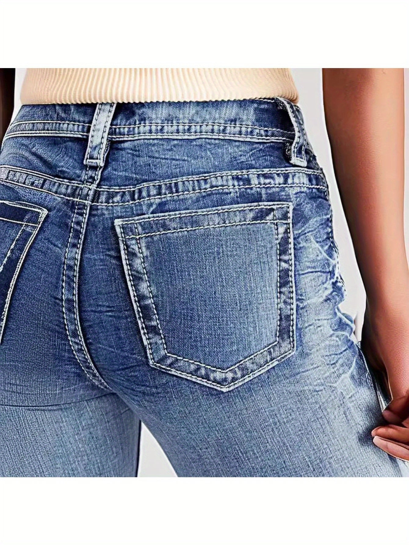 New Stylish Stretchy Slim Fit Jeans for Women Skinny Design, Versatile for Casual Daily Wear, Comfortable, Trendy Must Have