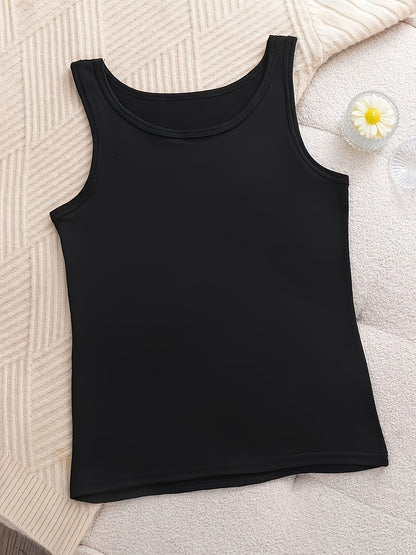 6pcs Women's Soft Sticky Blouses - Sleeveless Shirts with Semi-Sheer Adhesive Top Layer (No Padding), Breathable All-Season Vest for home & Layering, Red/Beige/Black/White/Grey - Casual Sleeveless Blouses for s, Hand Washable