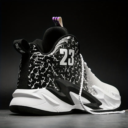 [Breathable Non-Slip Sneakers] Sneakers, Men's Basketball Shoes, Breathable And Non Slip, Outdoor Fashion Sports Shoes, Lightweight Running Shoes