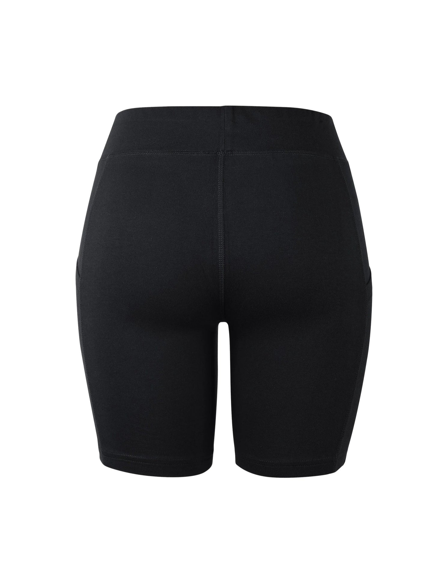 LADIES COTTON 15 INCH OUTSEAM SHORTS WITH POCKETS