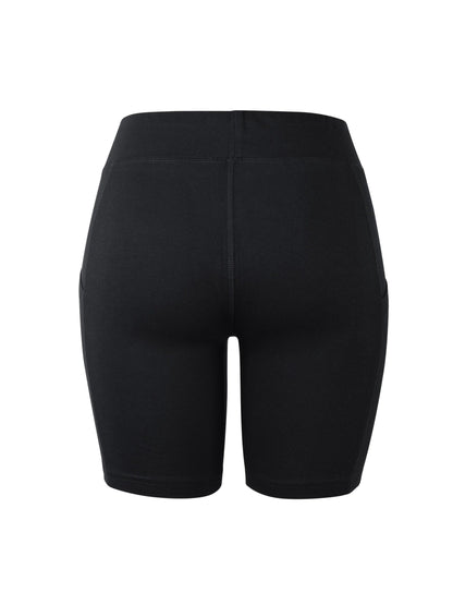 LADIES COTTON 15 INCH OUTSEAM SHORTS WITH POCKETS